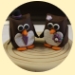 Owl bride and groom cupcake Wedding tower